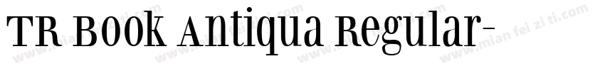 TR Book Antiqua Regular字体转换